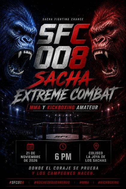 SFC-008 ( SACHA EXTREME COMBAT ) 21 NOVIEMBRE 2026