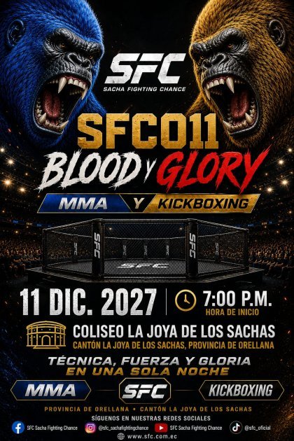 SFC011 ( BLOOD Y GLORY ) 11 DE DICIEMBRE 2027